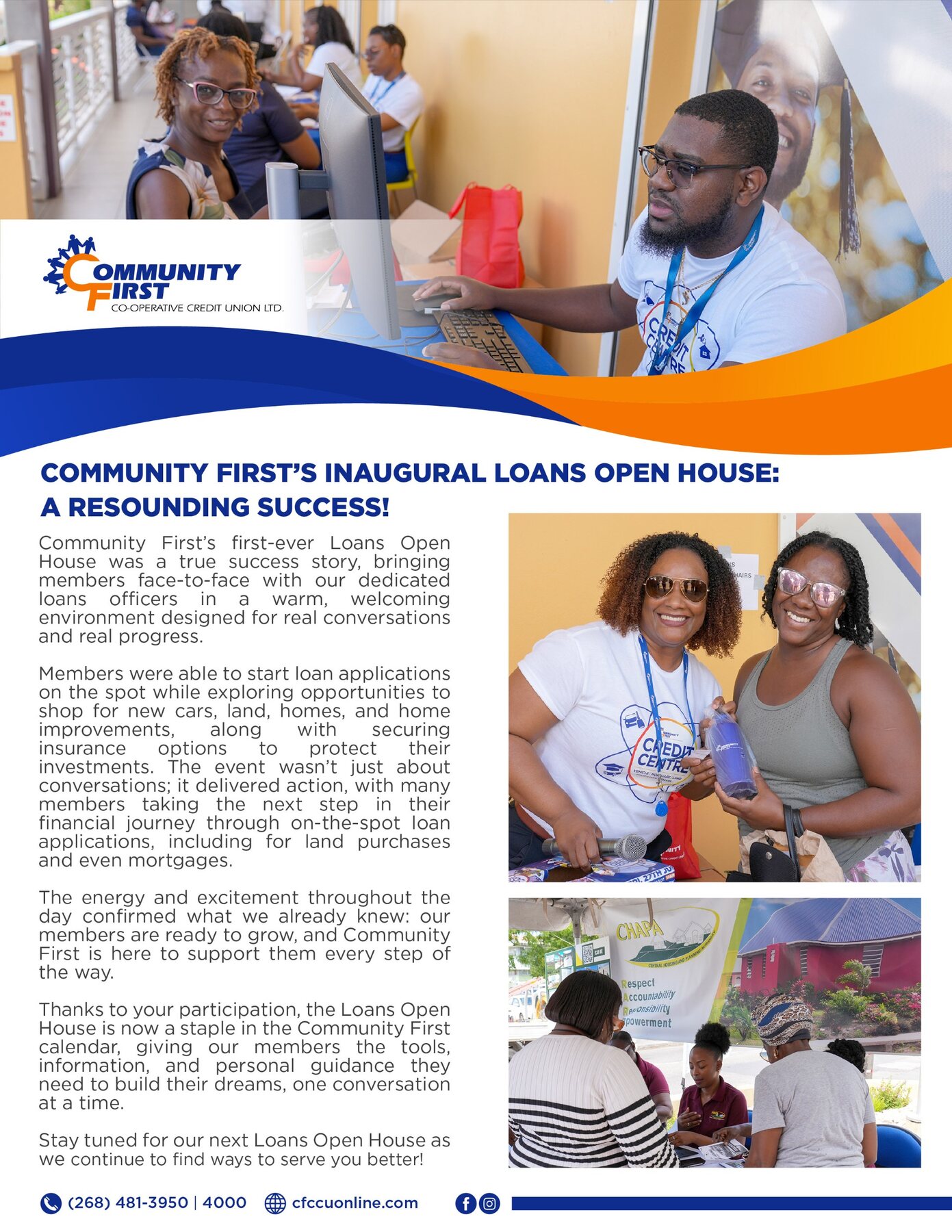 Community First’s Inaugural Loans Open House a Resounding Success